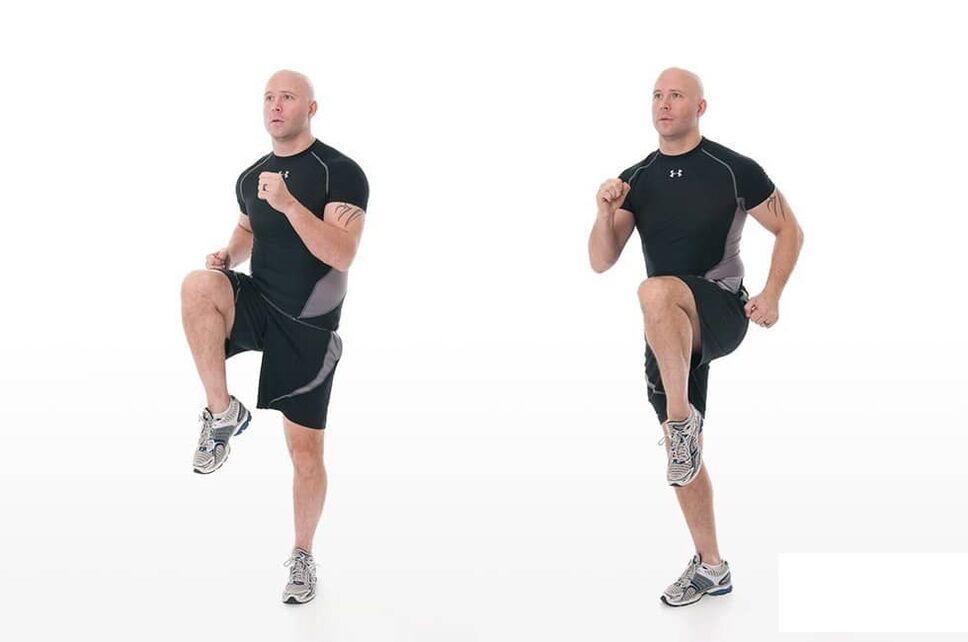 Jogging in place
