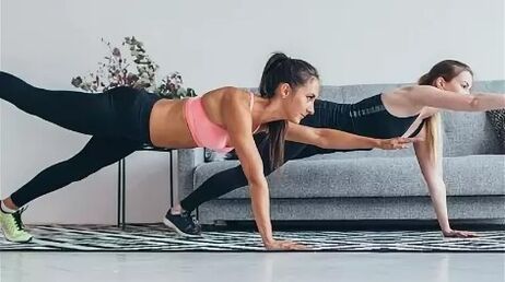 Exercise the board for losing weight