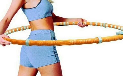 Exercises with circles to lose weight in the stomach and sides