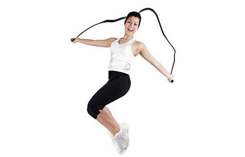 exercises on a rope to lose weight in the abdomen and sides